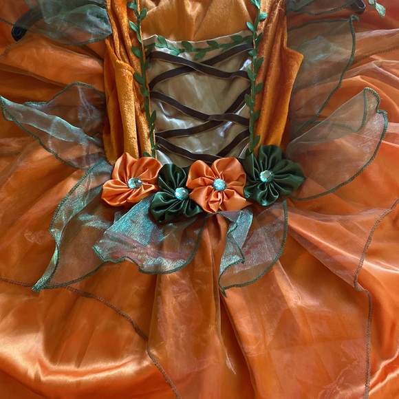 BEAUTIFUL 🧡💚FAIRY💚🧡 DRESS SIZE 4T-5T 🌟LIKE NEW🌟 - Picture 5 of 13